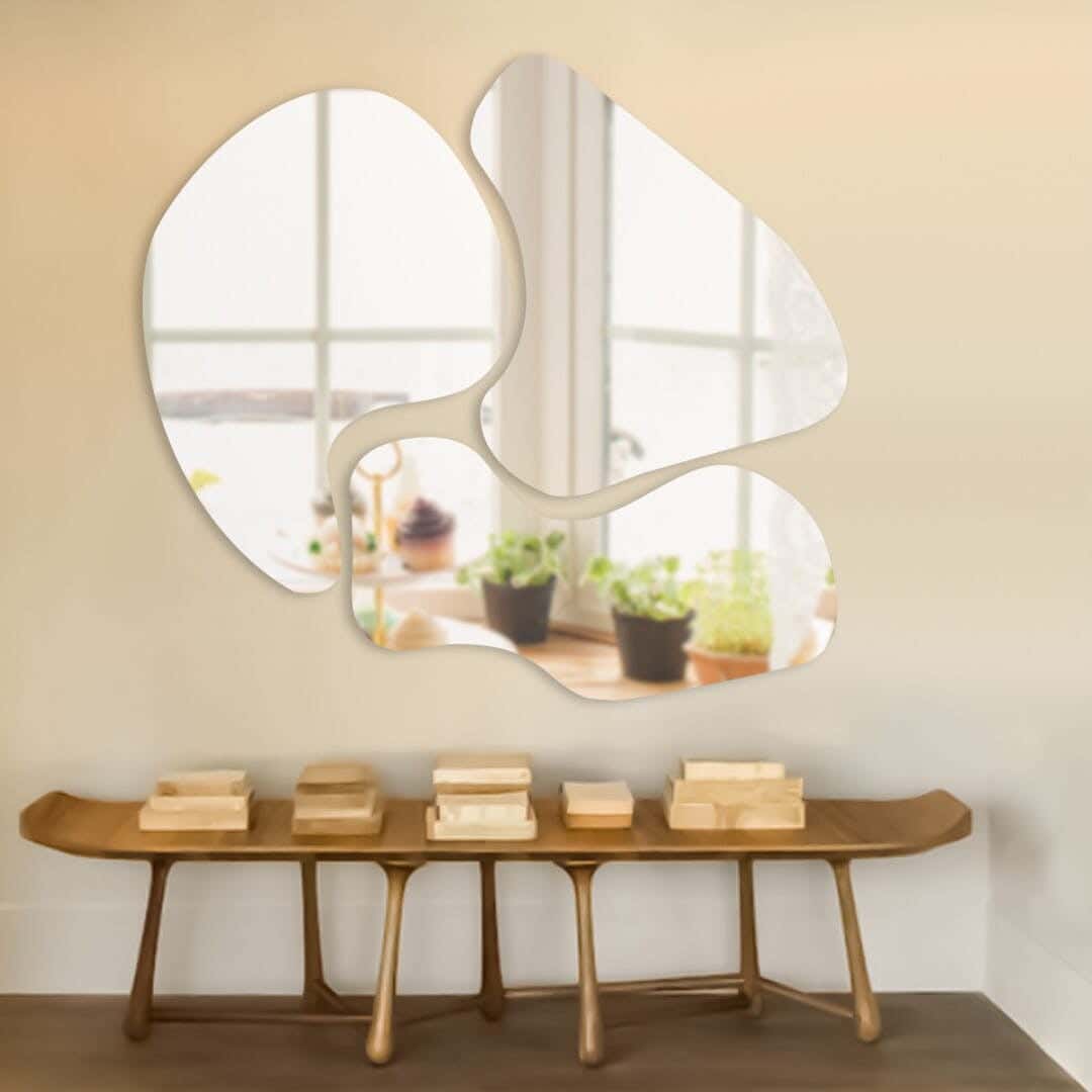 Pharma Wall Mirror Set, 3 Pieces - Clear