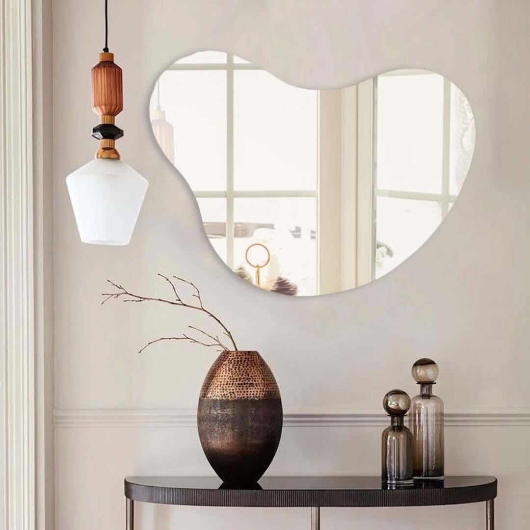 Pharma Wall Mirror, 100 X 90 Cm - Clear