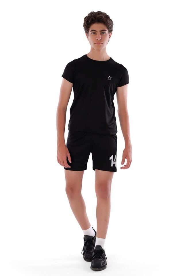 Anja Polyester Sports Set, For Boys - Black