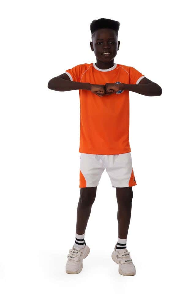 Anja Polyester Sports Set, For Boys - Orange