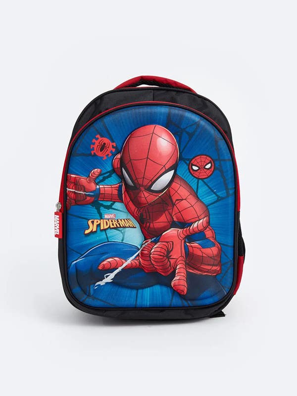 Children's polyester school bag, 30x37x13 cm - multicolor
