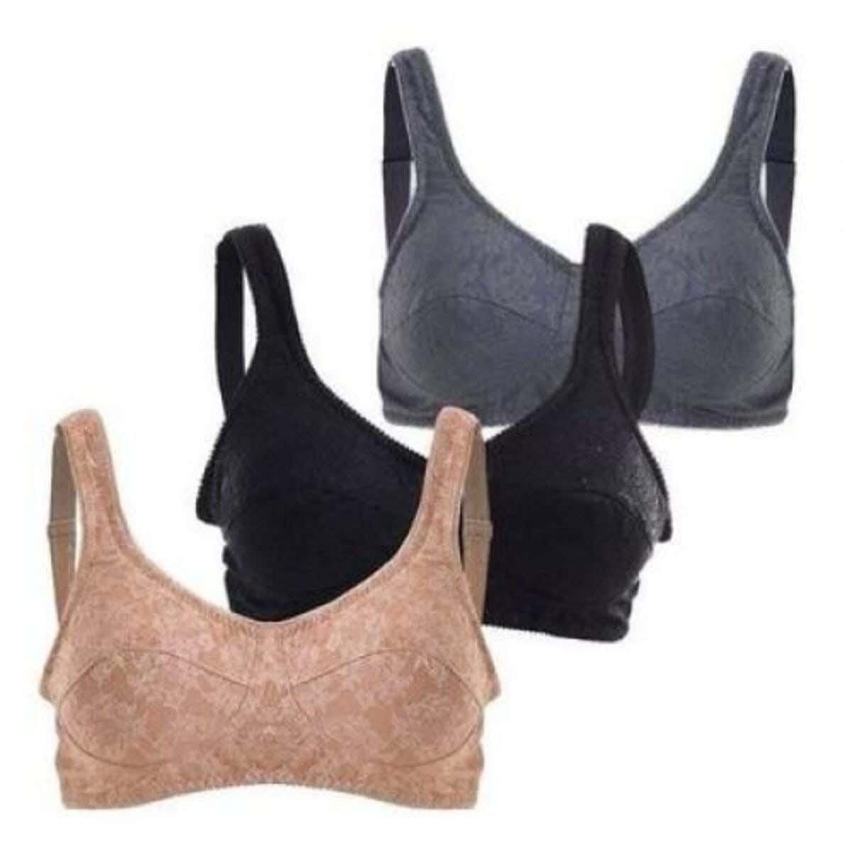 Women'S Lasso Fabric Bra Set, 3 Pieces