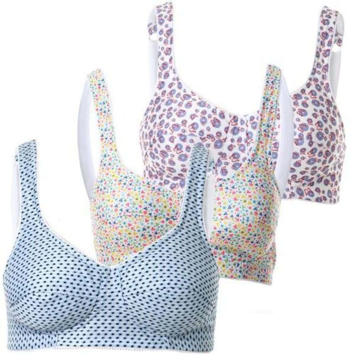 Women'S Lasso Fabric Bra Set, 3 Pieces