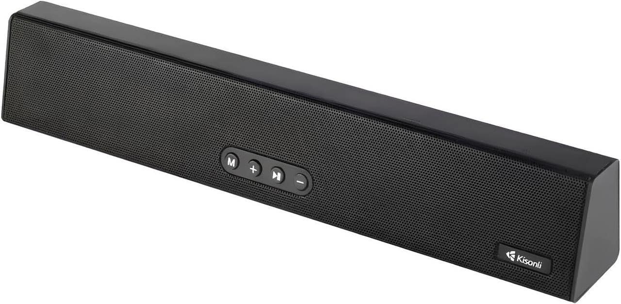 Kisonli LED-805 Wireless Bluetooth Speaker, 10W, USB, 1800mAh - Black