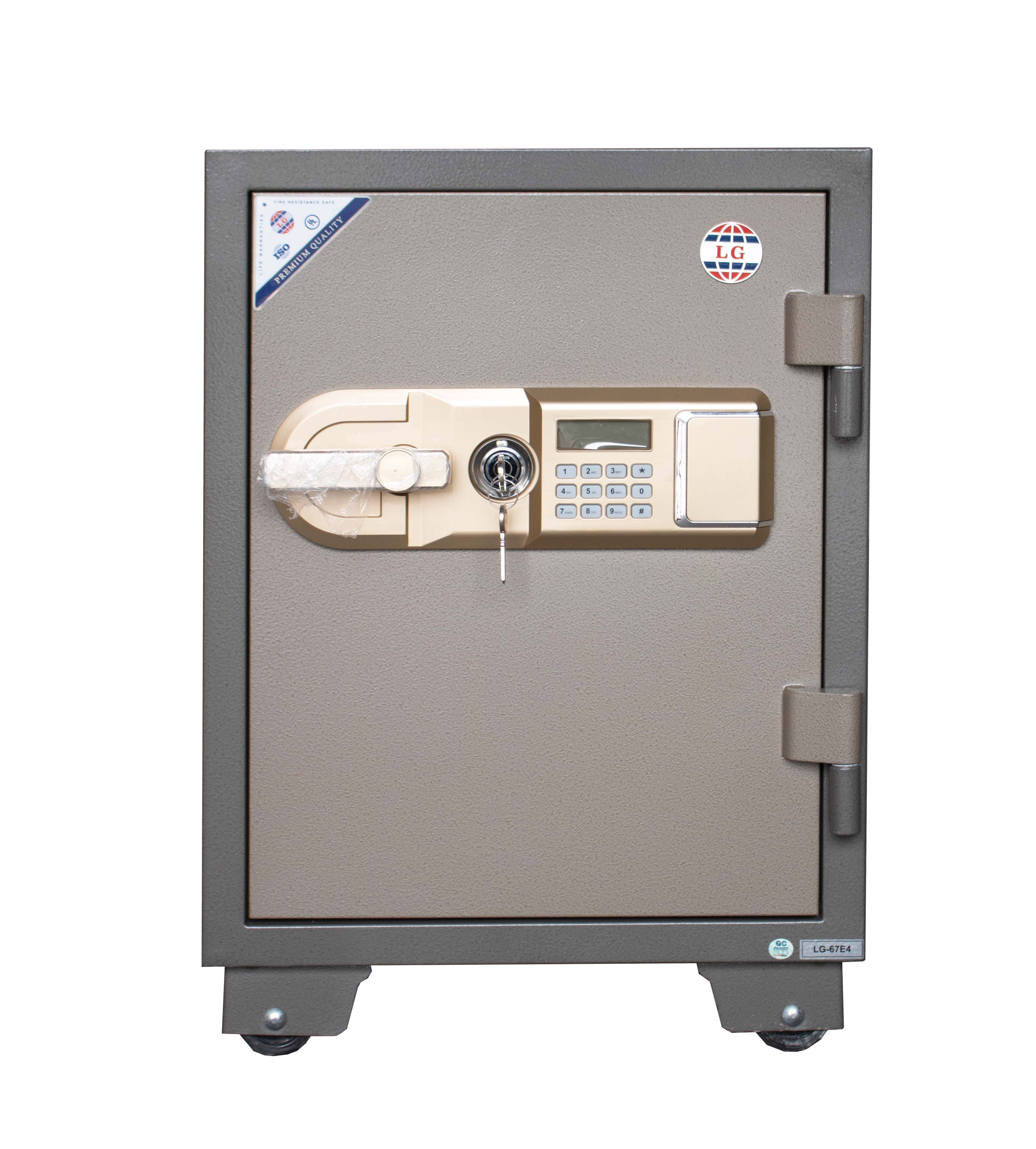 Lotfy Group LG Armored Steel Giant Safe Weighing 112 Kg, 67 × 46 × 48.5 cm - Beige