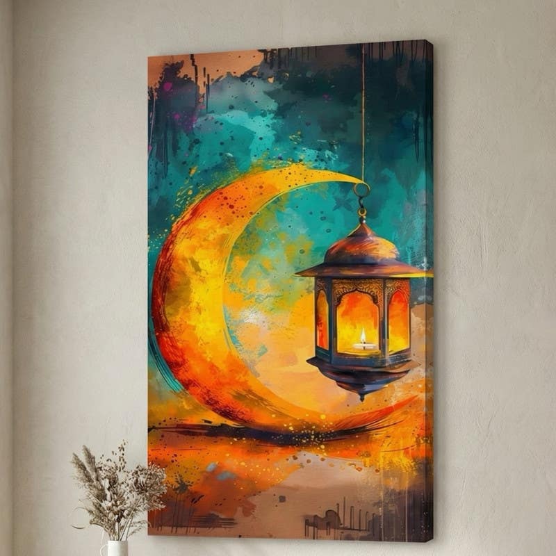Modern Canvas Tableau, 70x50 cm - Multicolor
