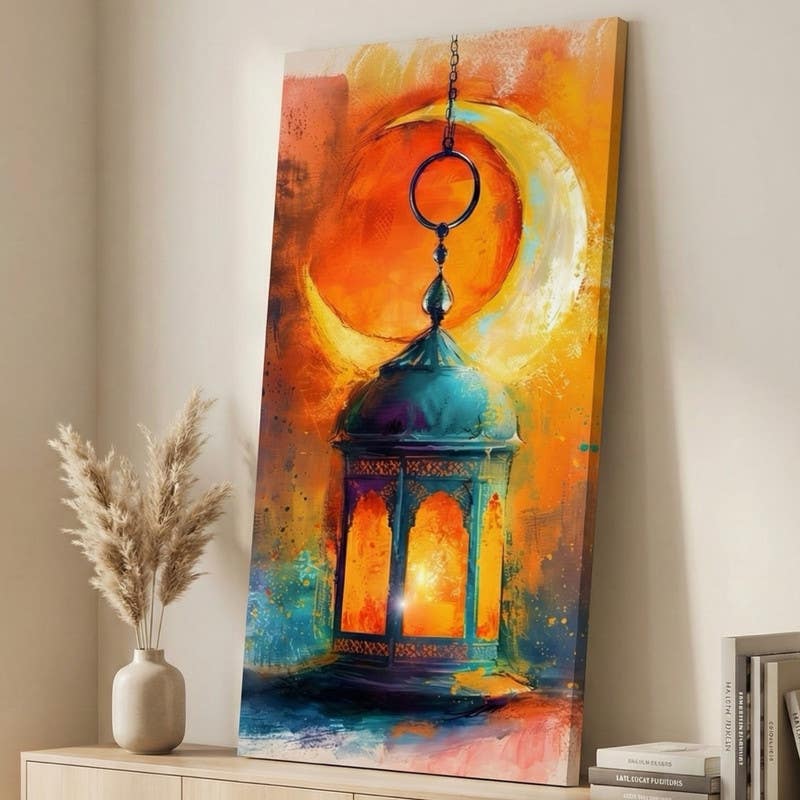 Modern Canvas Tableau, 70x50 cm - Multicolor