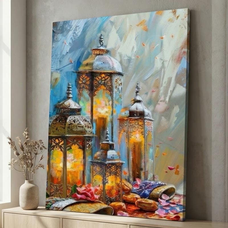Modern Canvas Tableau, 120x80 cm - Multicolor