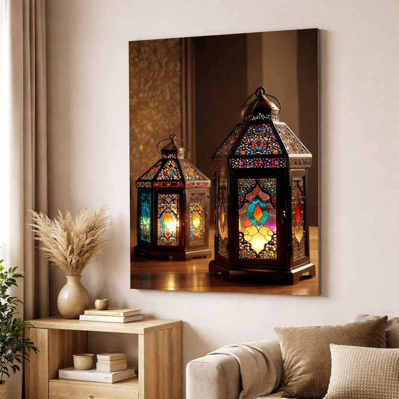 Modern Canvas Tableau, 70x50 cm - Multicolor