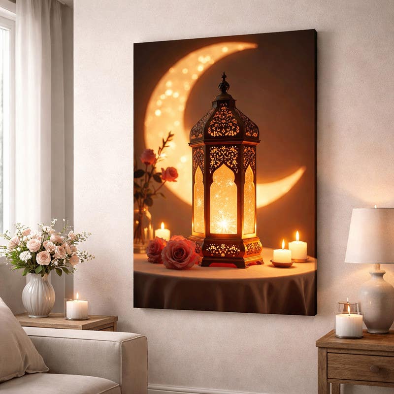 Modern Canvas Tableau, 70x50 cm - Multicolor