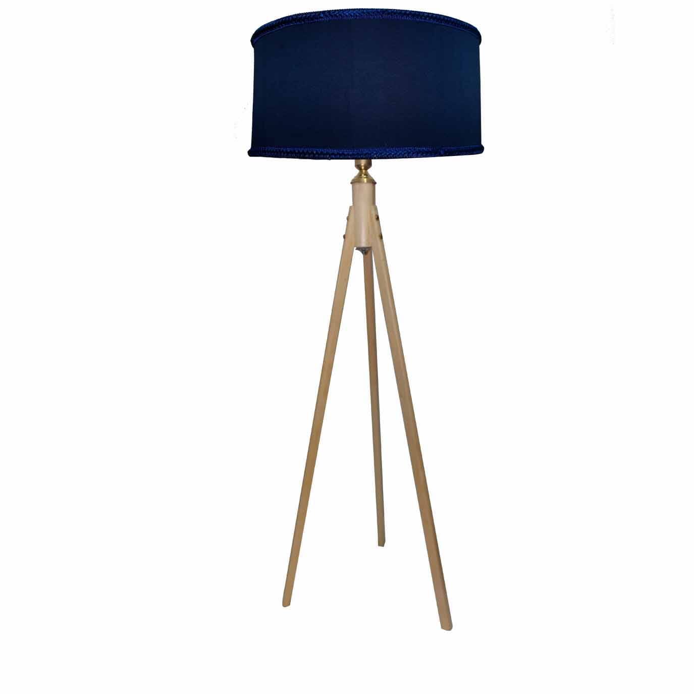Wood Lambader Led Lighting, 1 Bulb, 150 Cm - Navy