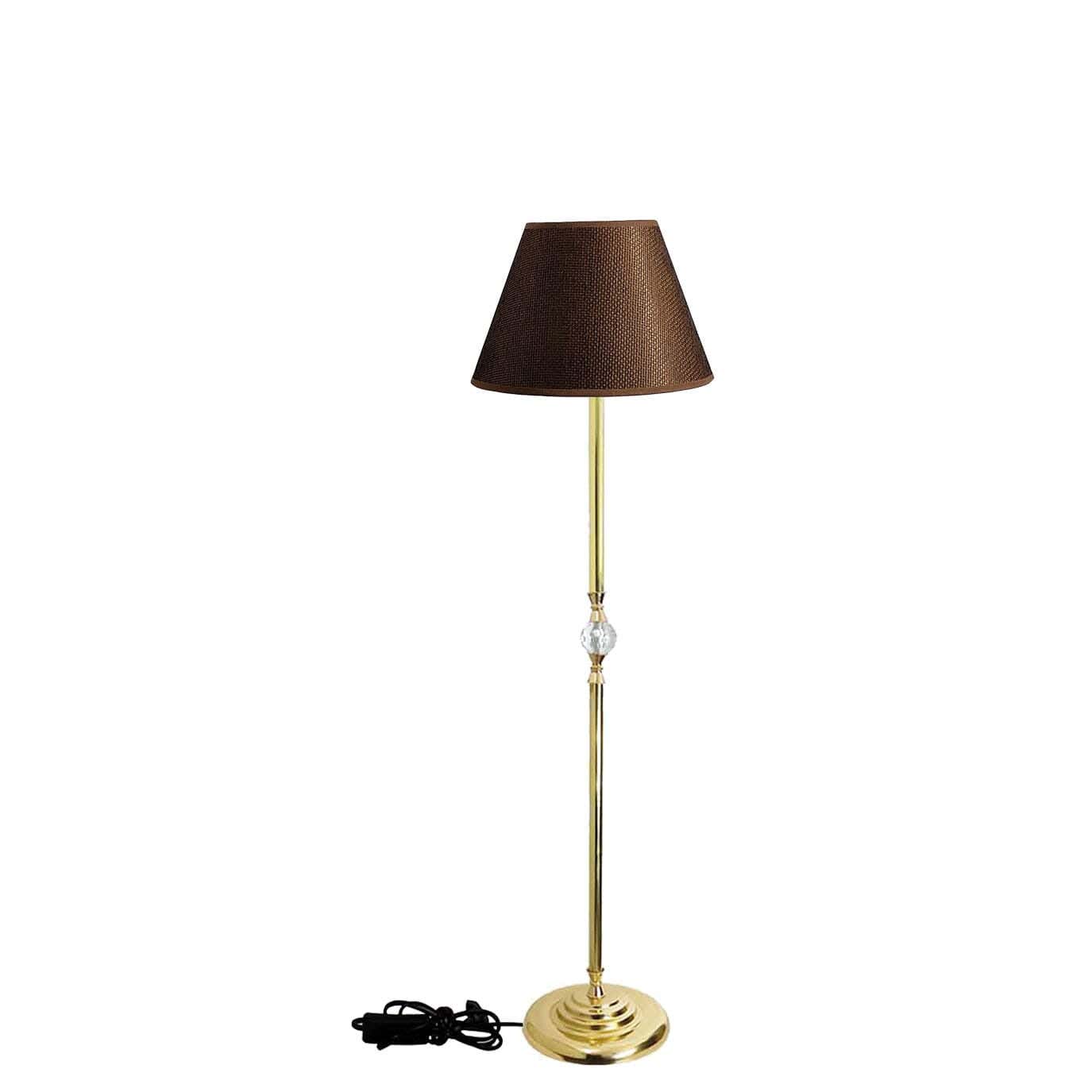 Metal Lambader Led Lighting, 1 Bulb, 150 Cm - Dark Brown