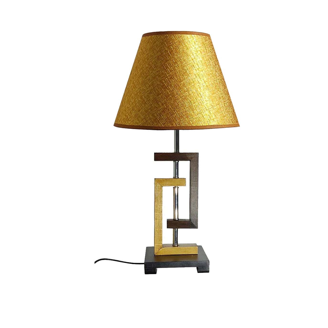 Wood Lampshade Led Lighting, 1 Bulb, 75 Cm - Gold