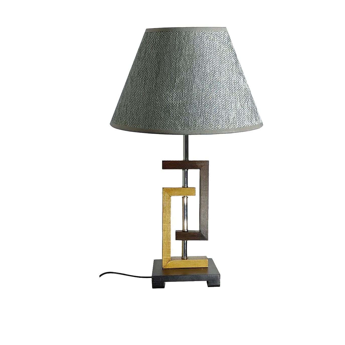 Wood Lampshade Led Lighting, 1 Bulb, 75 Cm - Grey