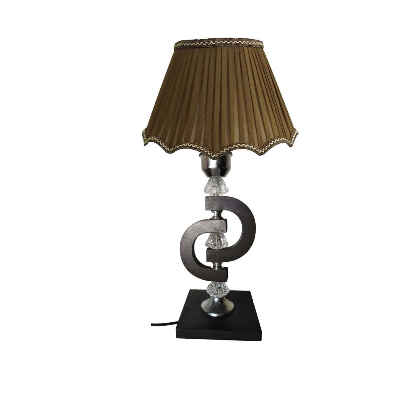 Wood Lampshade Led Lighting, 1 Bulb, 50 Cm - Coffee