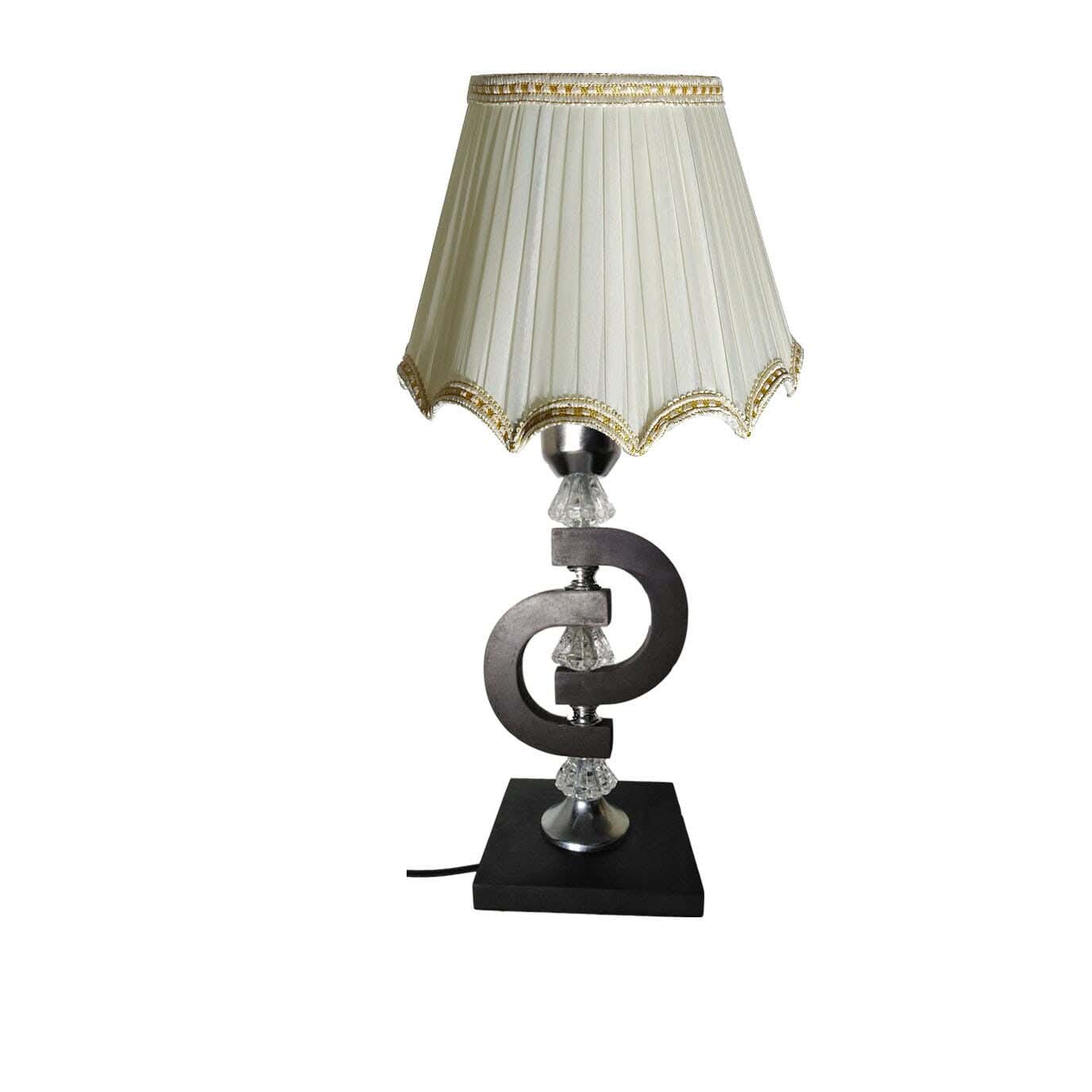 Wood Lampshade Led Lighting, 1 Bulb, 50 Cm - Cream
