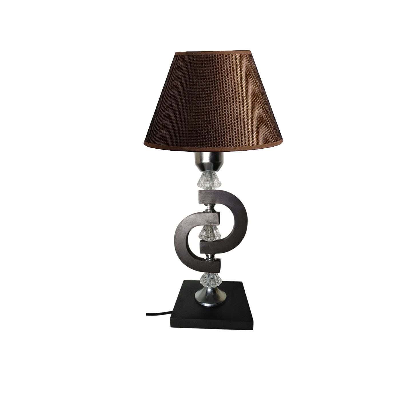 Wood Lampshade Led Lighting, 1 Bulb, 50 Cm - Dark Brown