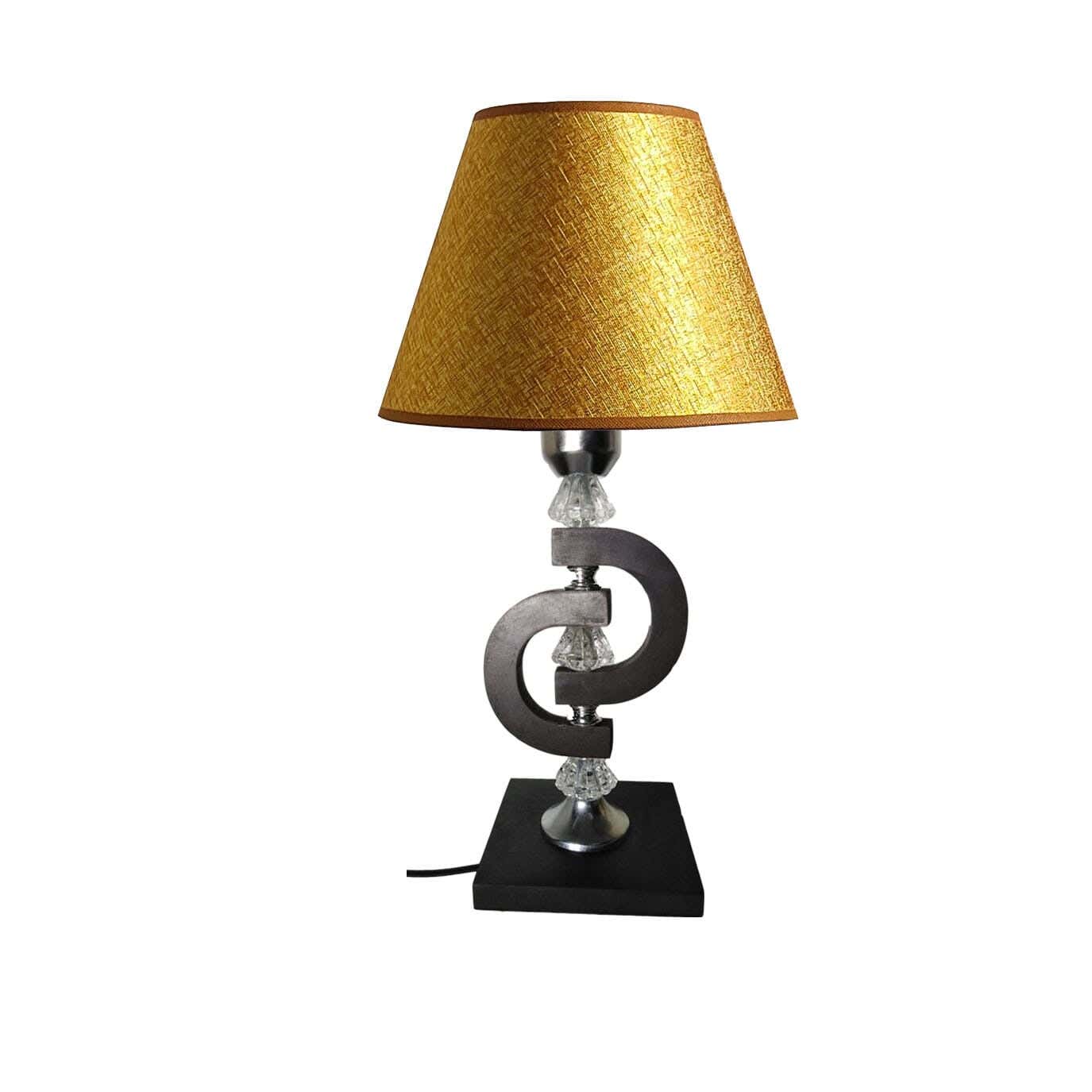 Wood Lampshade Led Lighting, 1 Bulb, 50 Cm - Gold