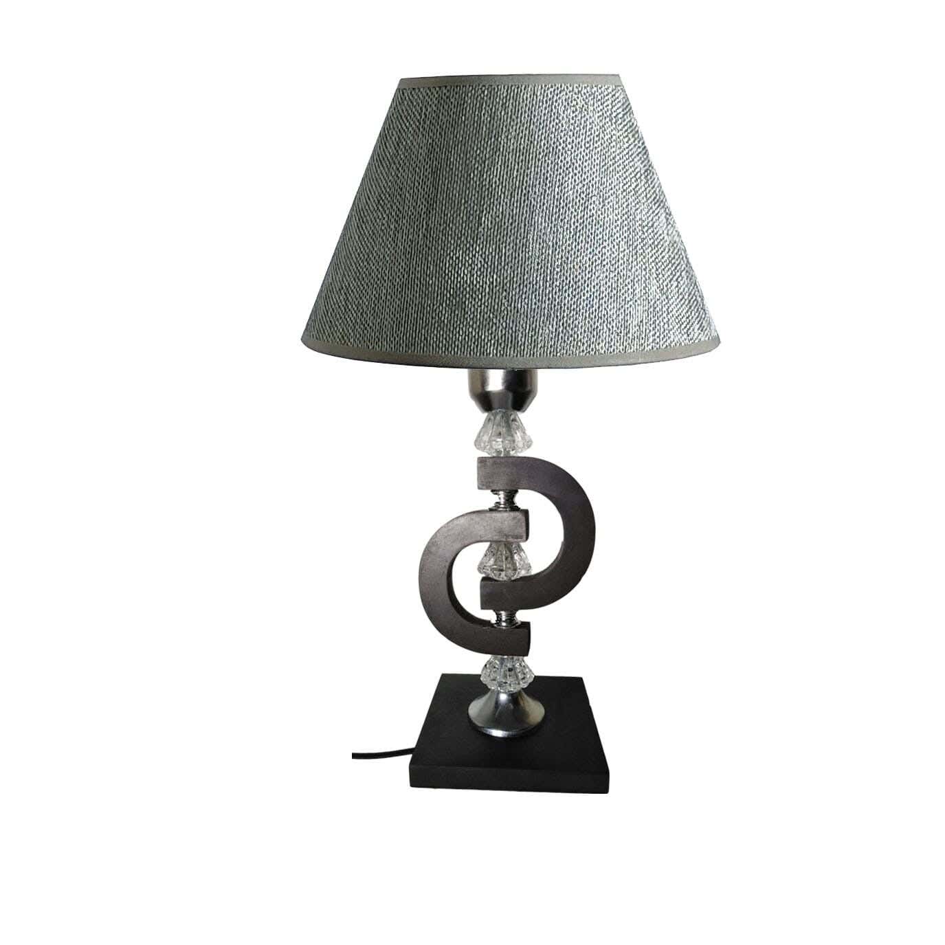 Wood Lampshade Led Lighting, 1 Bulb, 50 Cm - Grey