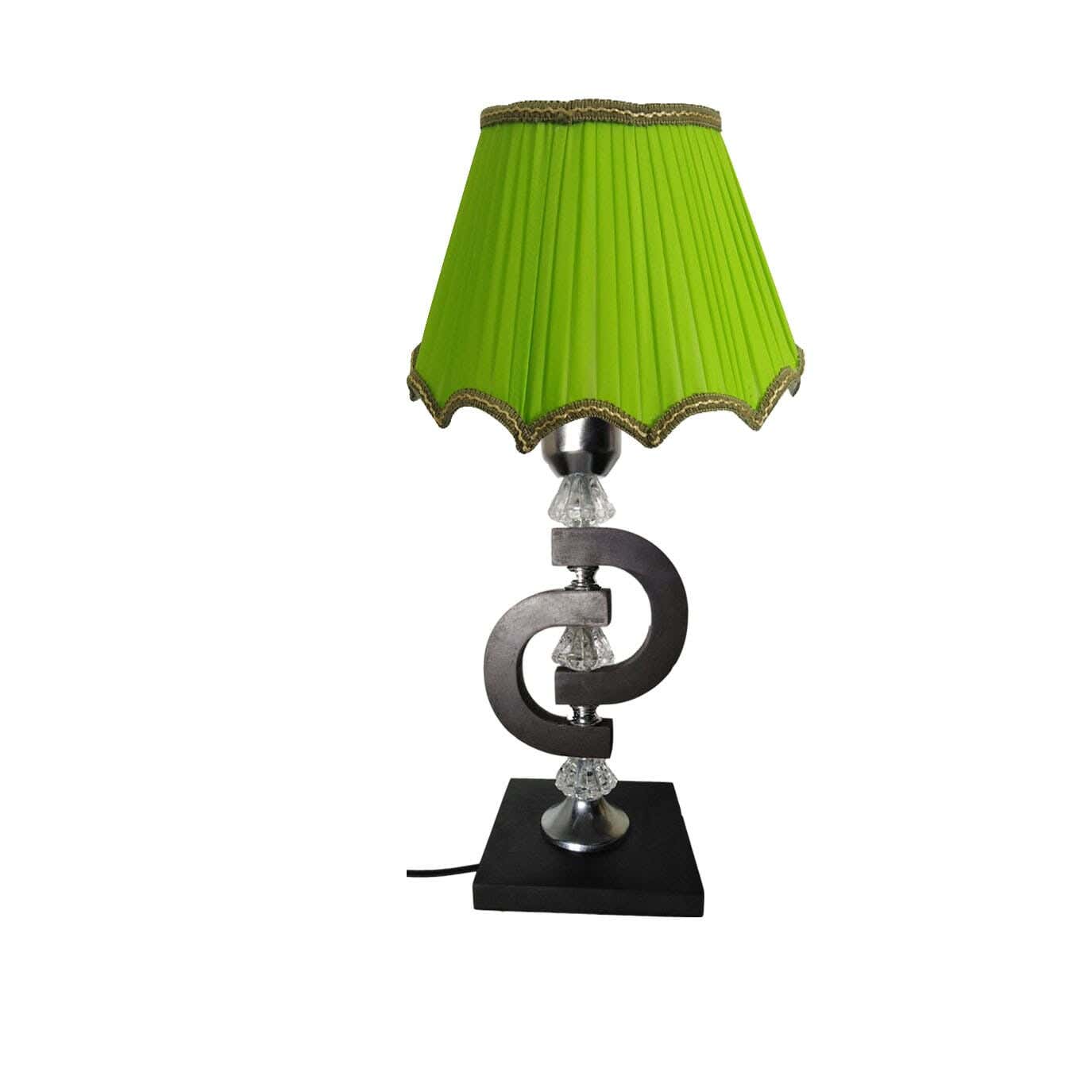 Wood Lampshade Led Lighting, 1 Bulb, 50 Cm - Light Green