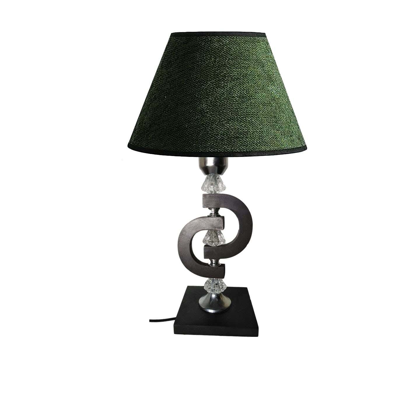 Wood Lampshade Led Lighting, 1 Bulb, 50 Cm - Olive