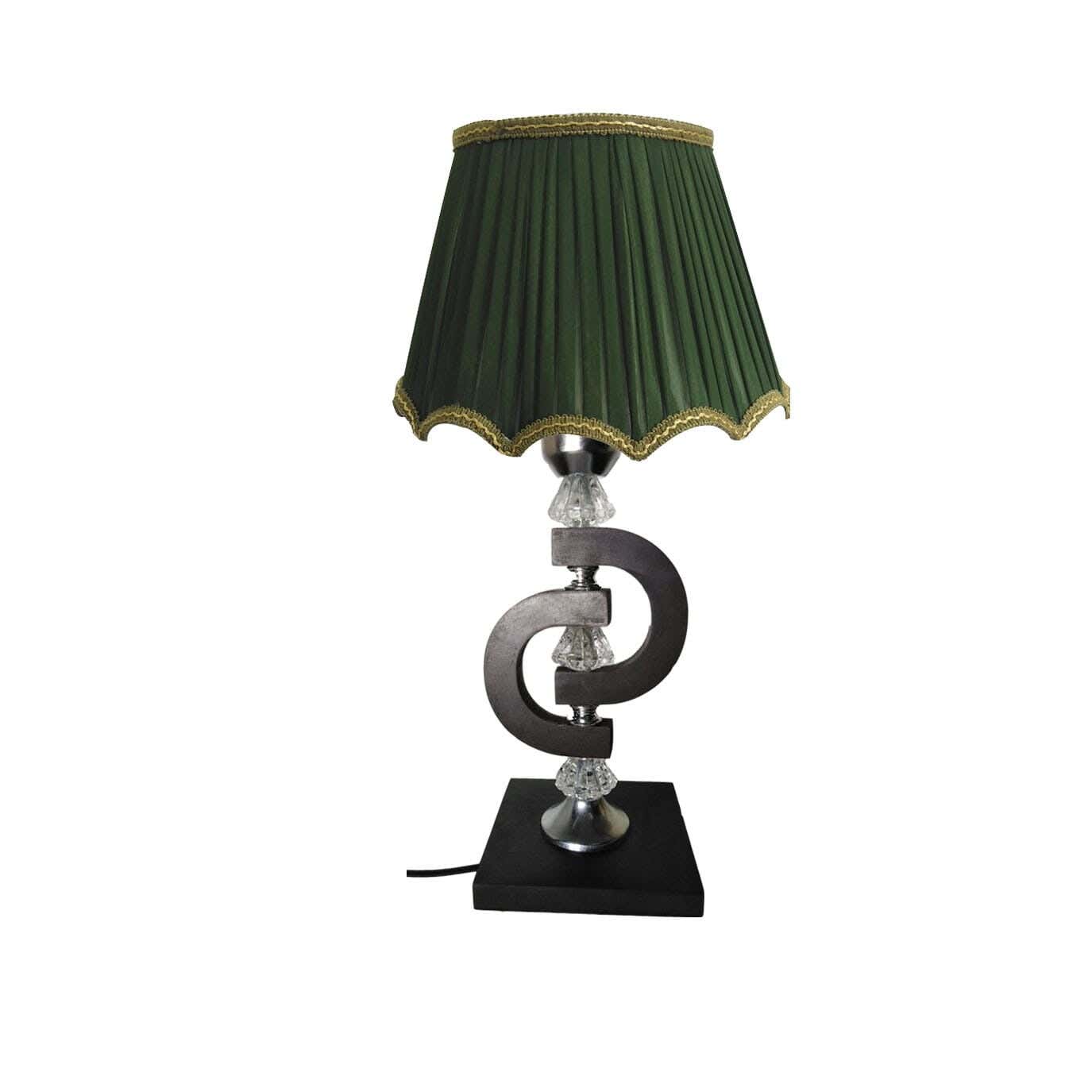 Wood Lampshade Led Lighting, 1 Bulb, 50 Cm - Olive