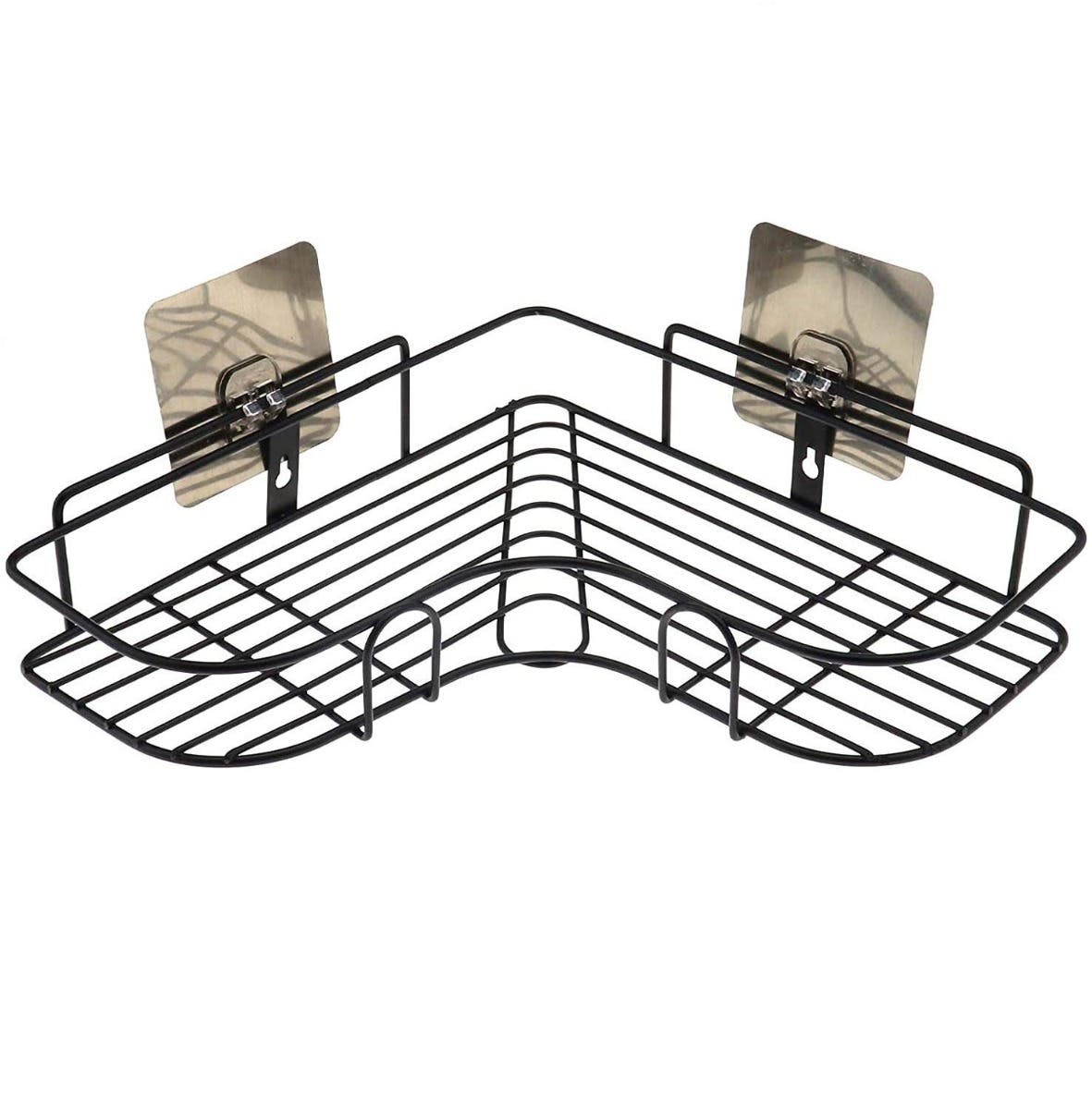 Bathroom Corner Organizer, 25×7×22 - Black
