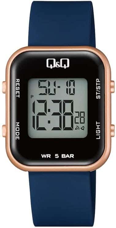 Q&Q M138J003Y Round Digital Sport Watch For women, M /26 - 39 mm - Pink