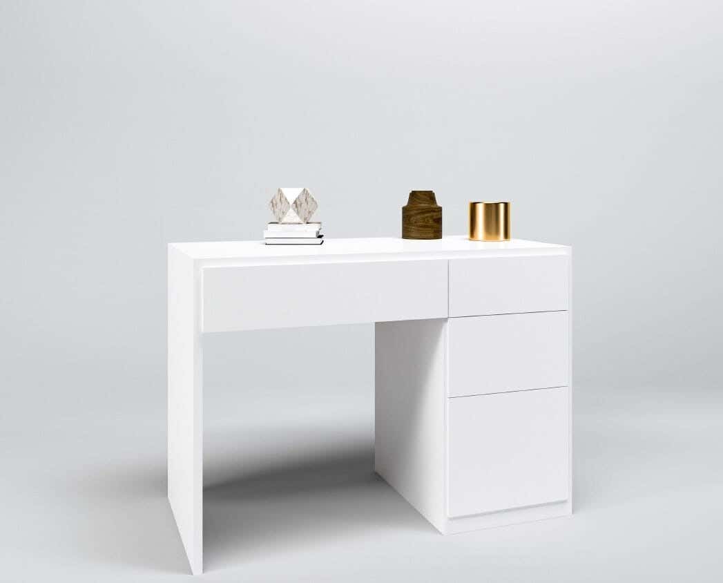White Rock Desk, 50×100×80 cm, Thai MDF - White