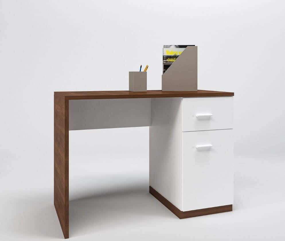 Home Desk, 50×100×80 cm, Thai MDF - White Wood