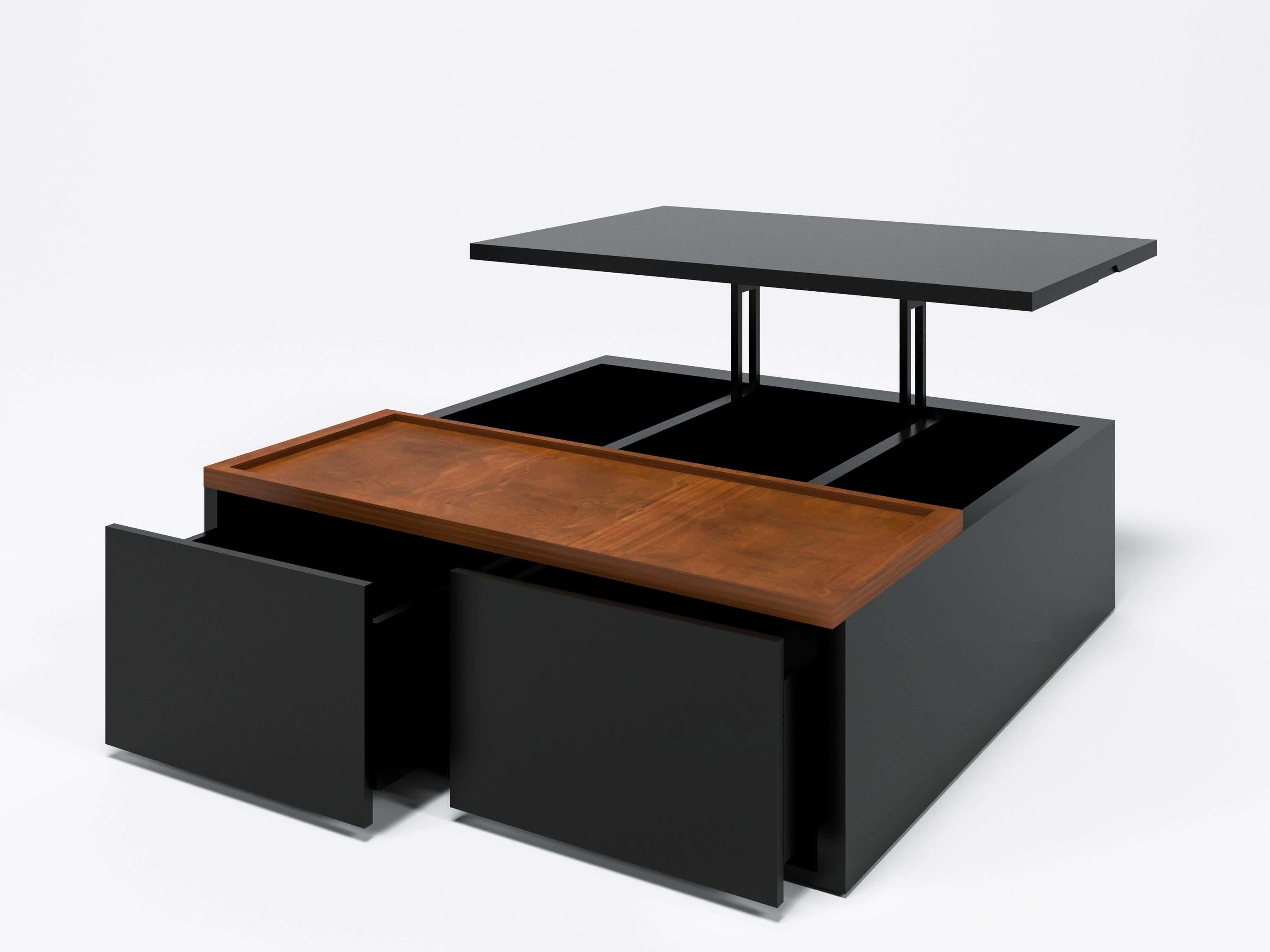 Mag table, 65×120×40 cm, Thai MDF - Black wood