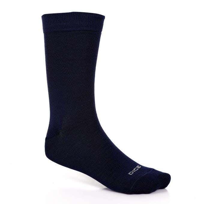 Dice Men's Long Socks, Cotton, 1 Piece, One Size - Navy