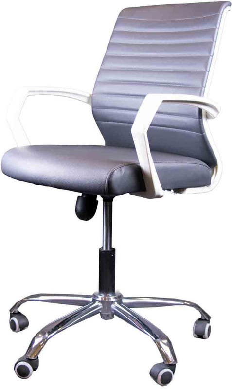 Modern Office Leather Chair, 80x45x50 cm - Grey