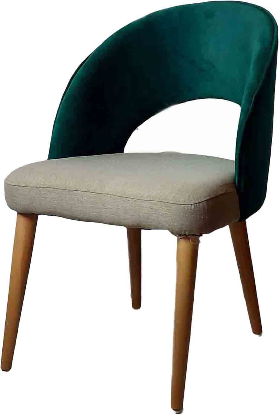 Modern Fabric Chair, 80×45×50 Cm - Green Grey