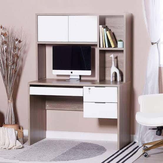 Mega Desk, 60×100×140 cm, MDF - White Wood