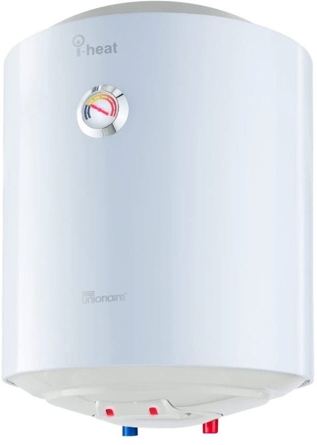 Unionaire EWH50-C100-V-P-R-3 Electric Water Heater, 50 Liter White