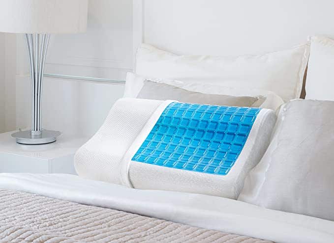 Memory Foam Contour Gel Bed In Home Pillow, 40×60 cm - Off White