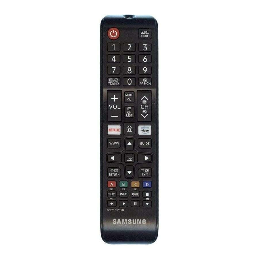 Remote Control, Com.with Samsung & Netflix Screen - Black