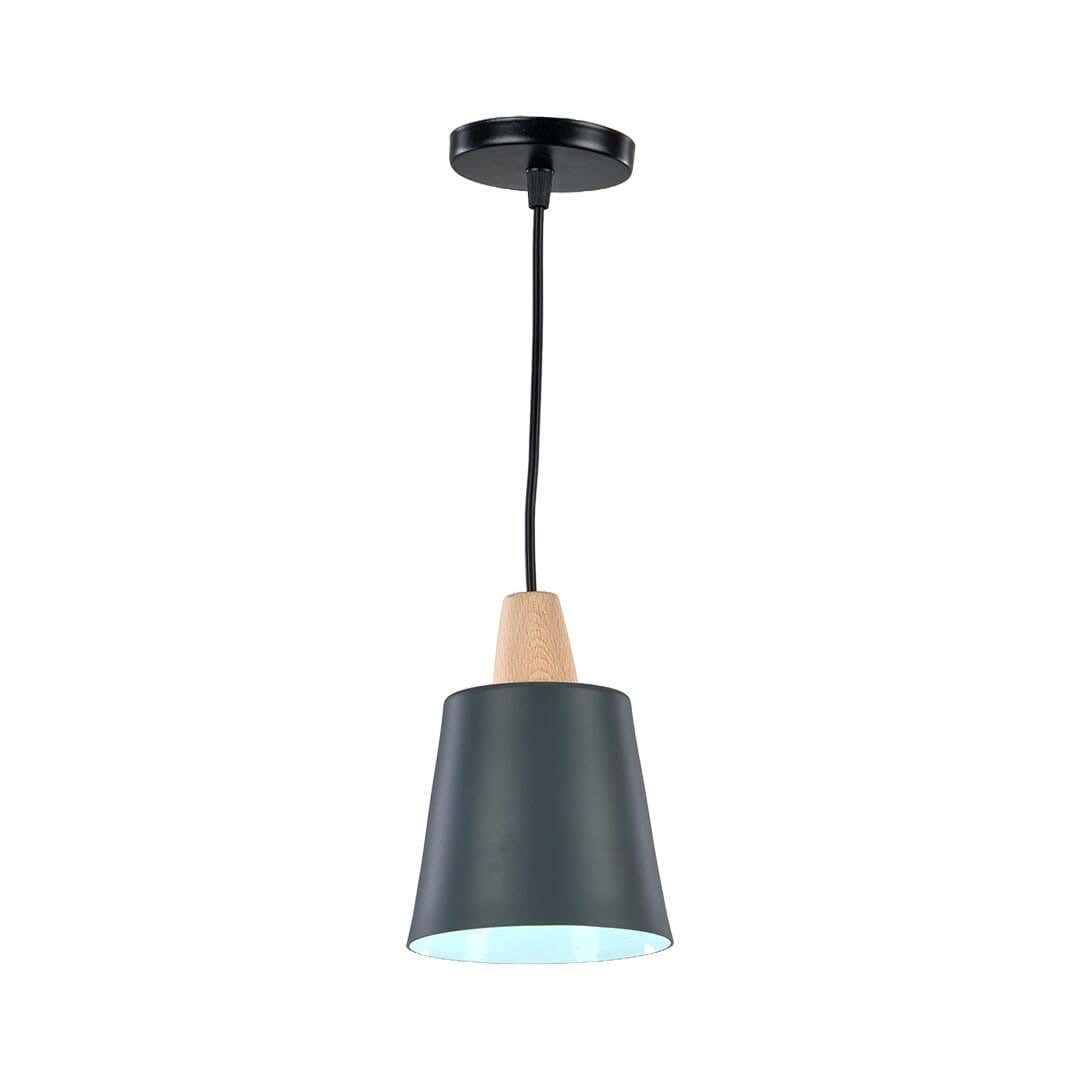 Aluminum Modern Chandelier, 1 Lamp, 25×45 Cm - Grey