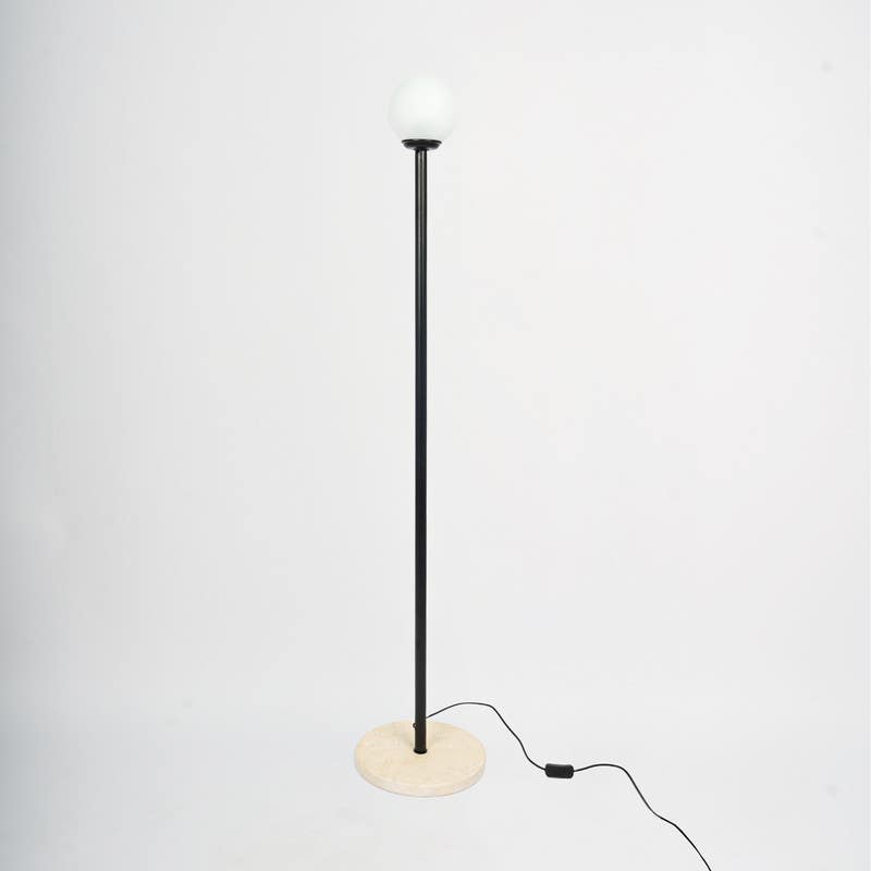 Modern lamp, metal, 170x30 cm, 1 bulb - black