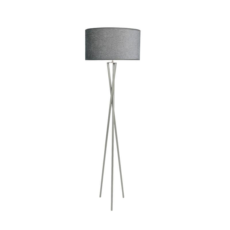 Modern lamp, metal, 175x40 cm, 1 bulb - silver