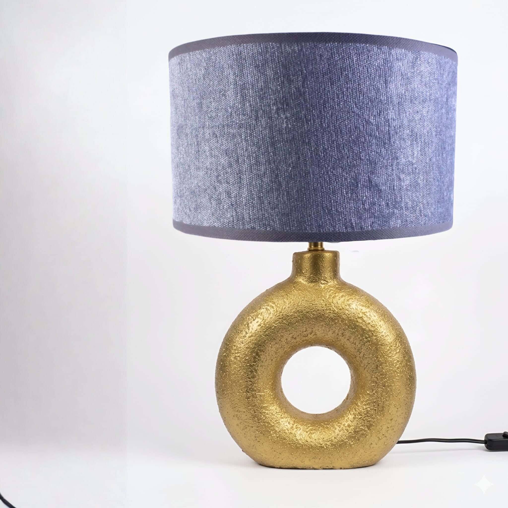 Donuts Porcelain Lampshade, Shade - Gold Grey