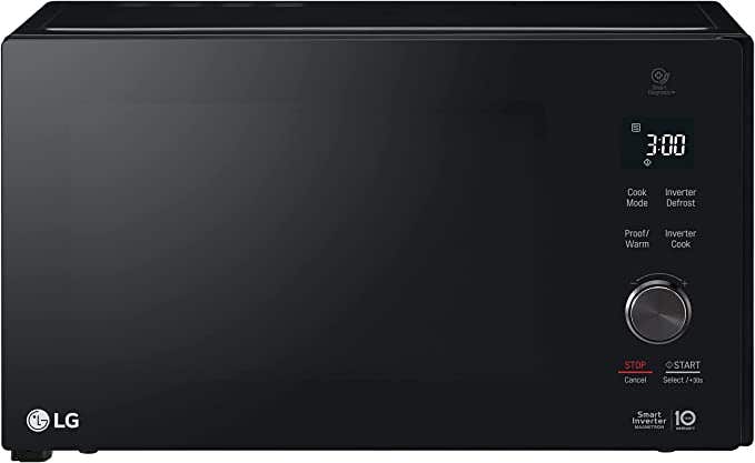 LG MH8265DIS Smart Inverter Microwave with Grill, 1200 Watt, 42 Liters - Black
