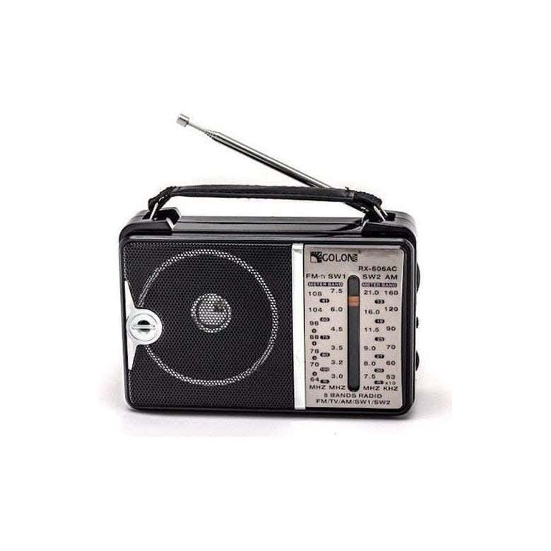 Golon Rx-606Ac Classic Electric Radio - Black