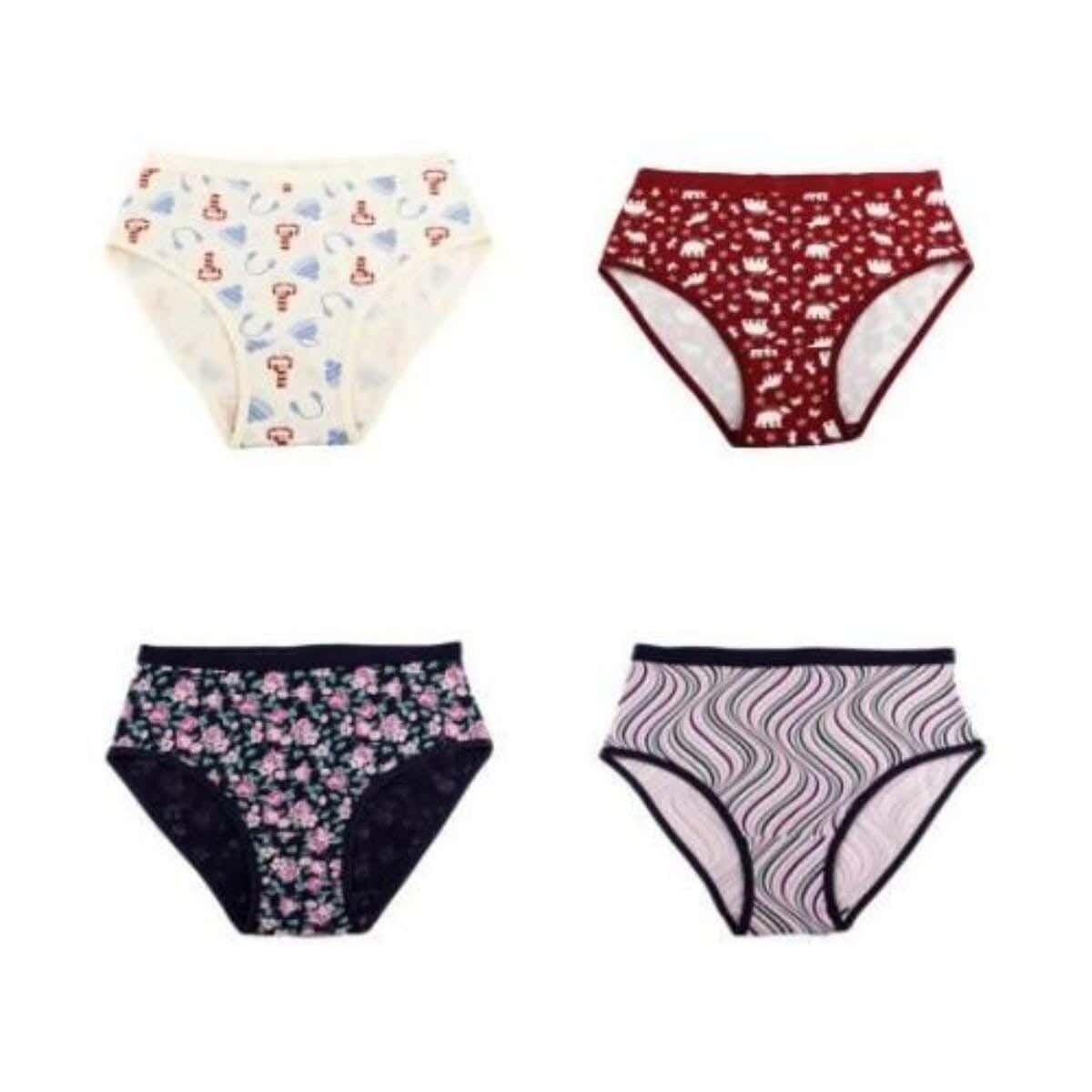 Dice Women's Underwear Set, Fabric, 4 Pieces