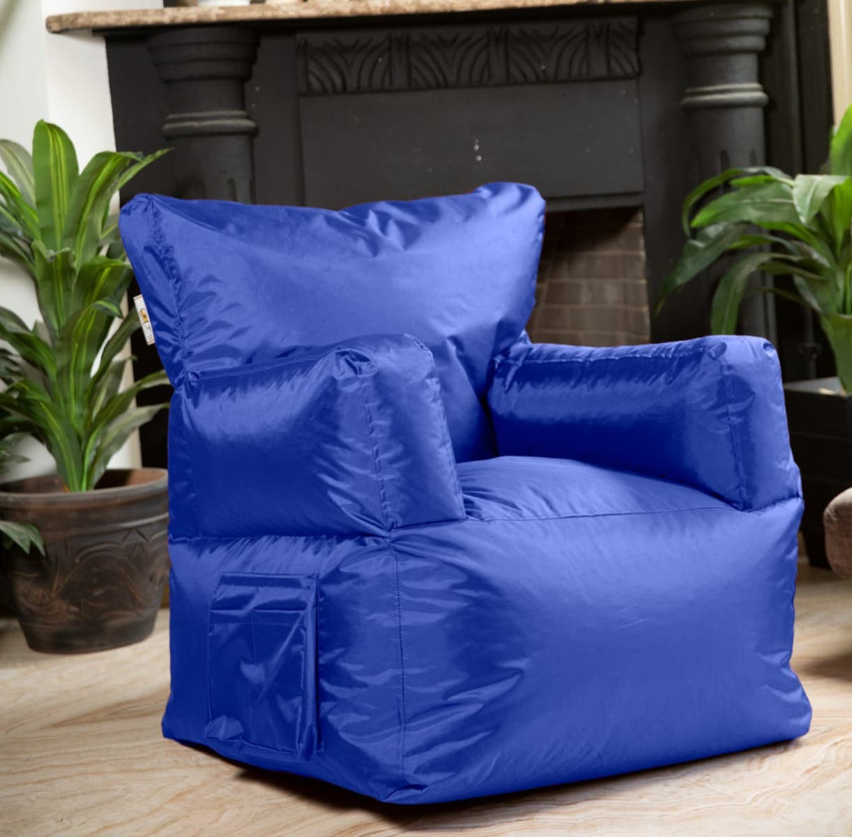 Waterproof Fabric Bean Bag, 80×80×97 cm - Blue