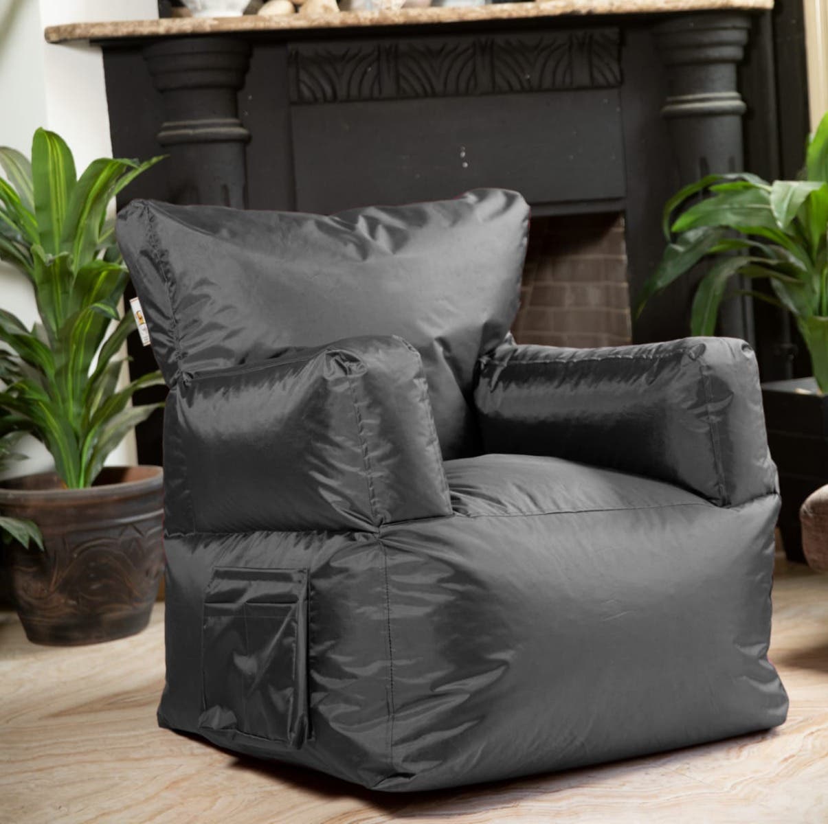 Waterproof Fabric Bean Bag, 80×80×97 cm - Grey