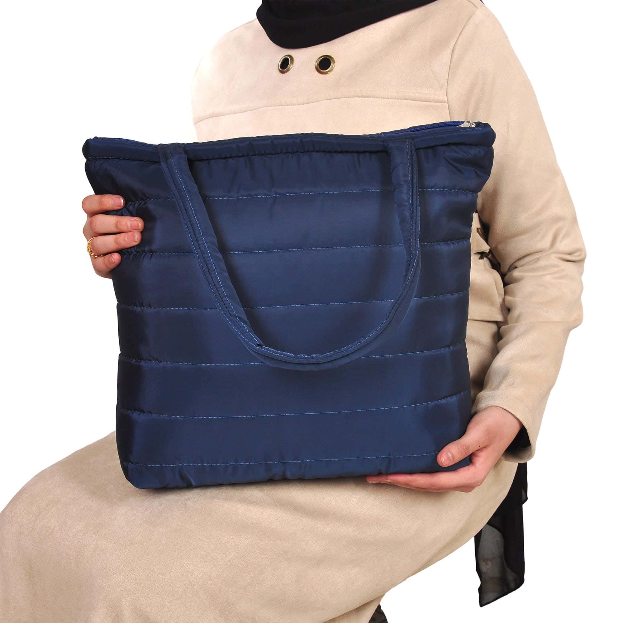 Women'S Shoulder Bag, Nylon - Dark Blue