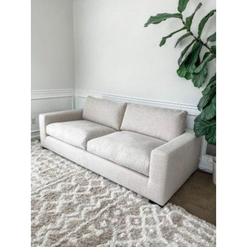 Modern Sofa, Beech Wood, Velvet Fabric, 2 Seats, 180X80X85 Cm - Beige
