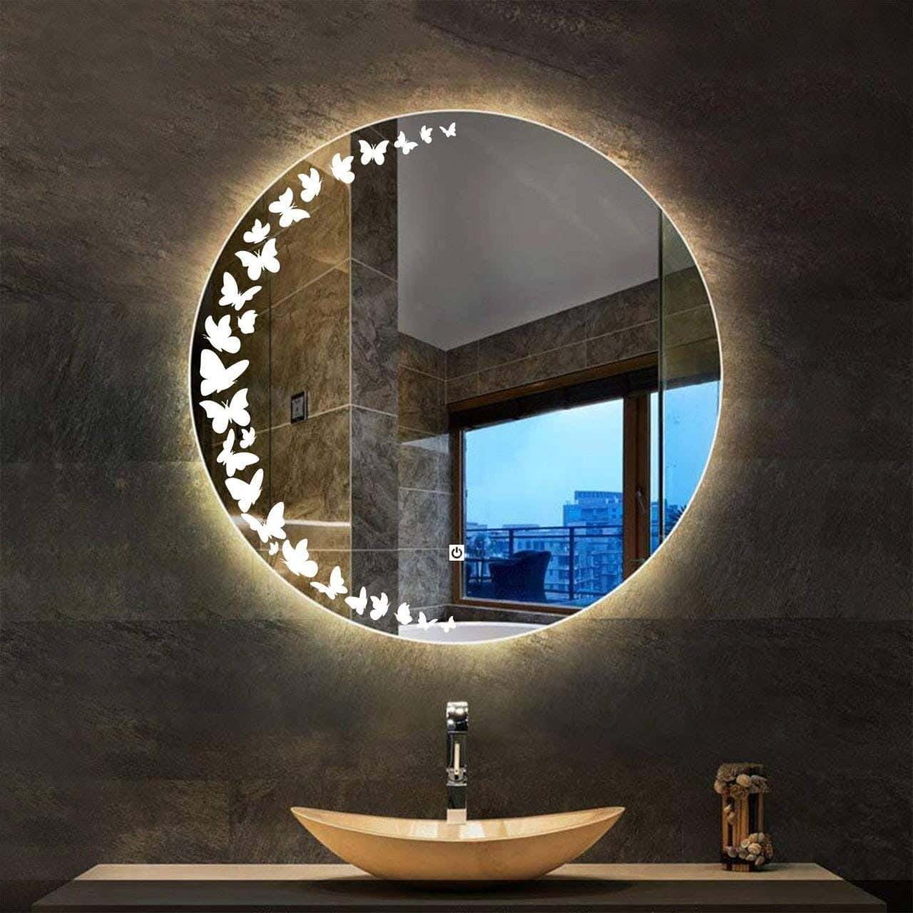 Lionhose LED Touch Glass Mirrors, 70 x 70 cm